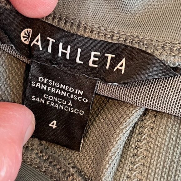 Athleta Headlands Hybrid Cargo II Tight – Mountain Olive (Gray-Green), Size 4 - Picture 10 of 10